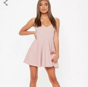 Missguided petite strappy skater dress